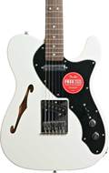 Squier Affinity Series Telecaster Thinline Indian Laurel Fingerboard Black Pickguard Olympic White