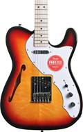 Squier Affinity Series Telecaster Thinline White Pickguard 3-Colour Sunburst Maple Fingerboard