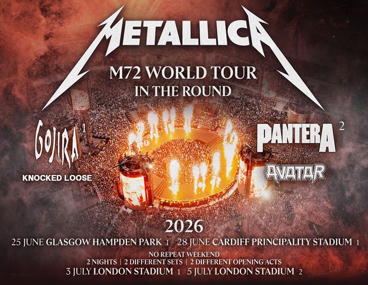 Metallica Tour the UK!