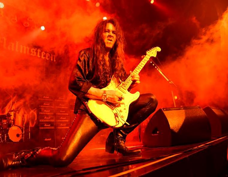 YNGWIE MALMSTEEN, from his Ferrari, on Miami Beach