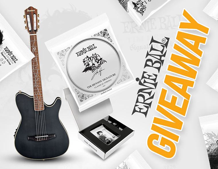 Ernie Ball Giveaway: Win Ernie Ball Tim Henson Signature Strings and Accessories Bundle plus Tim Henson TOD10N Tree of Death Ibanez!