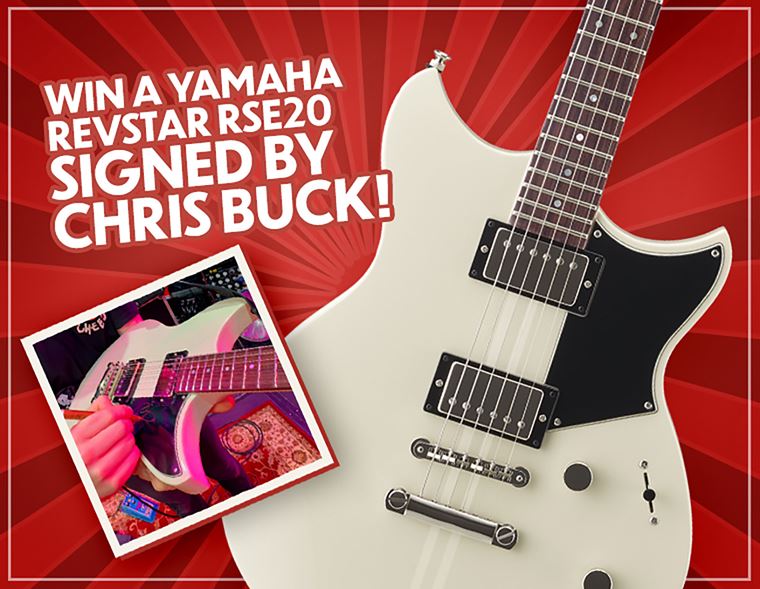 Win a Yamaha Revstar RSE20 Vintage White signed by Chris Buck!