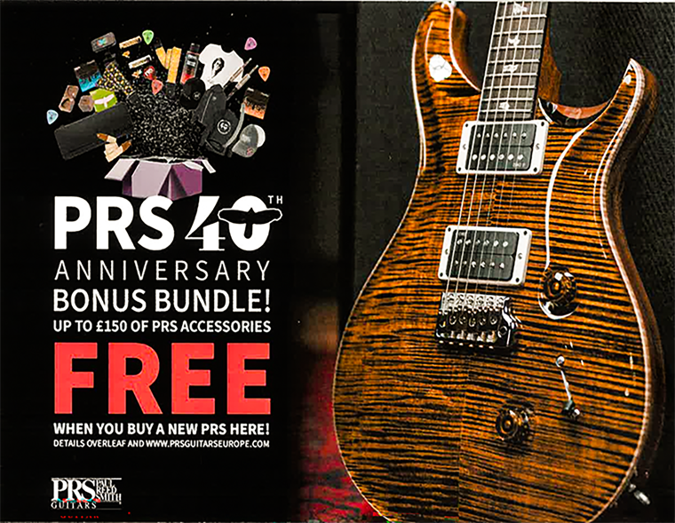 Celebrate 40 Years of PRS Guitars with a Bonus Bundle!